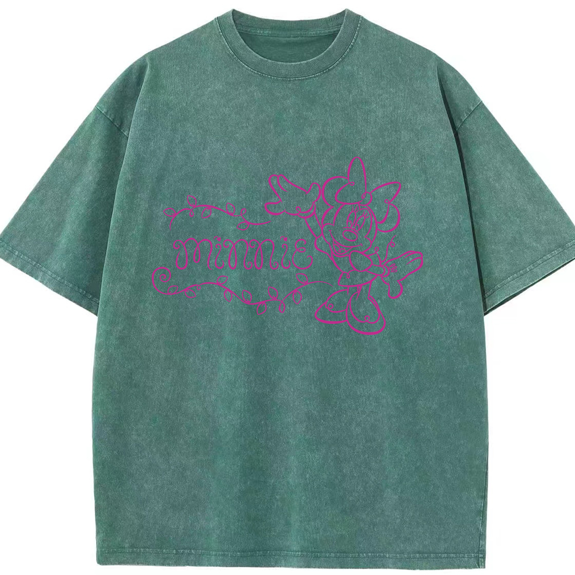 （画像用） ミッキーマウス Mickey Mouse 綿100% ヴィンテージ風 半袖Tシャツ（フロントプリント）